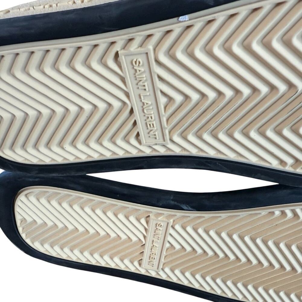 Saint Laurent  Lax Mid-top Leather Lace Up  Sneakers Trainers EU 38 US 8 - Picture 12 of 14